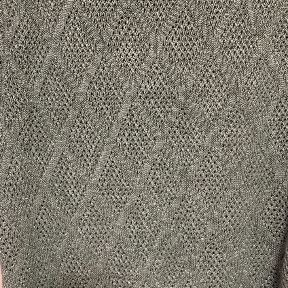 J. Crew Men’s Green Short-Sleeve Linen Diamond-Stitch Large Sweater Polo - Picture 7 of 12